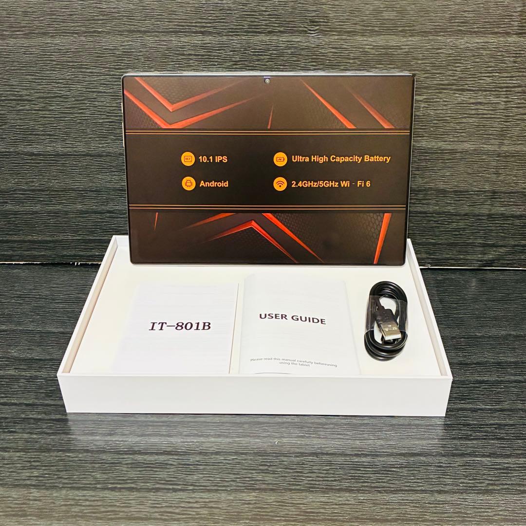 10.1インチ Android 14 OS タブレット128GB ROMシルバー