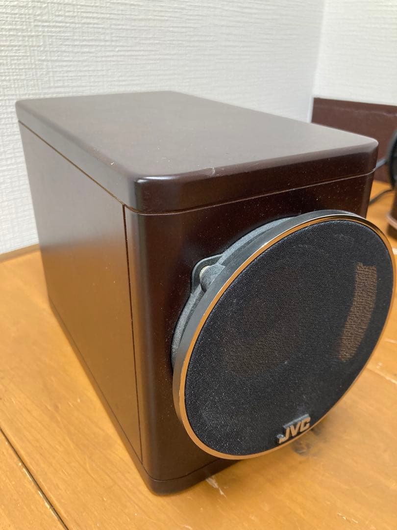 N586 JVC ミニコンポ　CA-EXN5 ウッドコーン iPodドック付