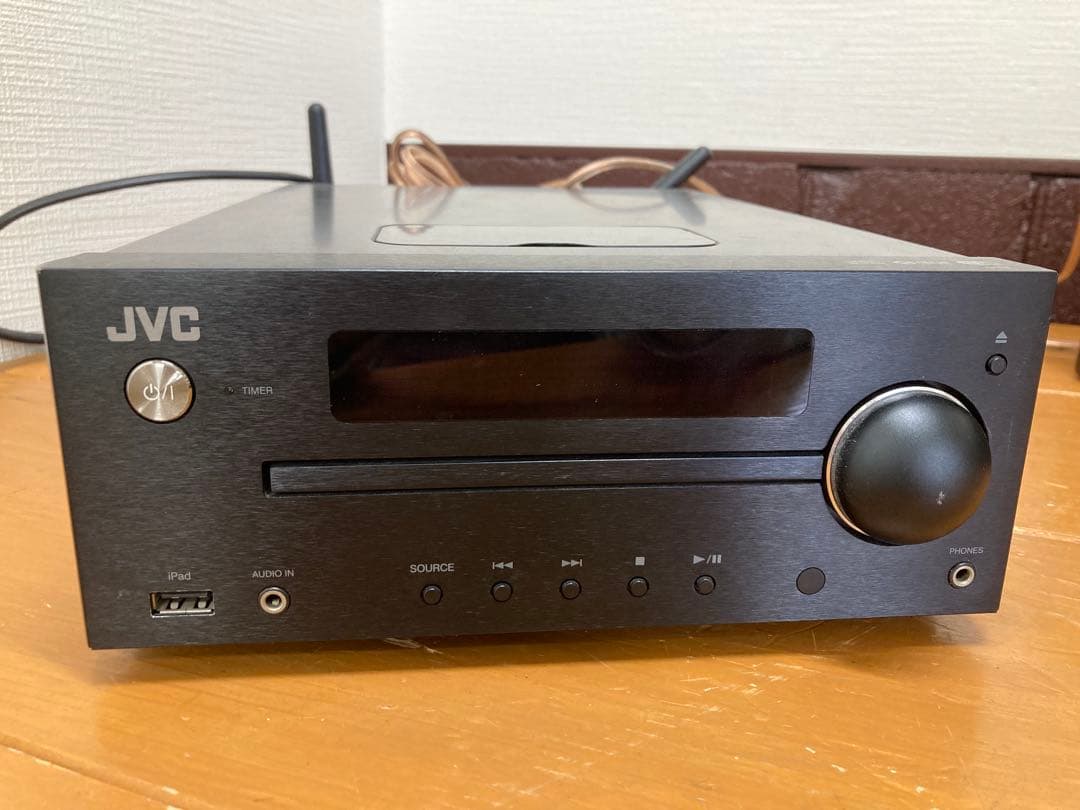 N586 JVC ミニコンポ　CA-EXN5 ウッドコーン iPodドック付