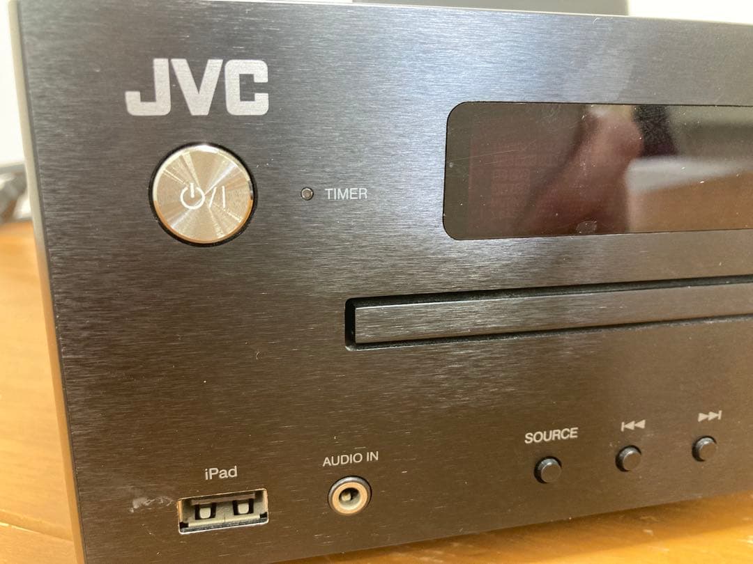 N586 JVC ミニコンポ　CA-EXN5 ウッドコーン iPodドック付
