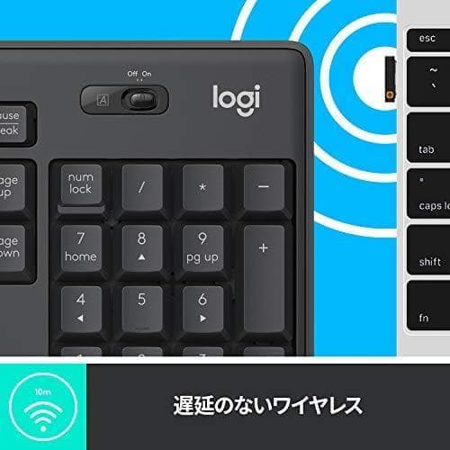 ロジクール ワイヤレスキーボード K295GP 静音 耐水 キーボード 無線po