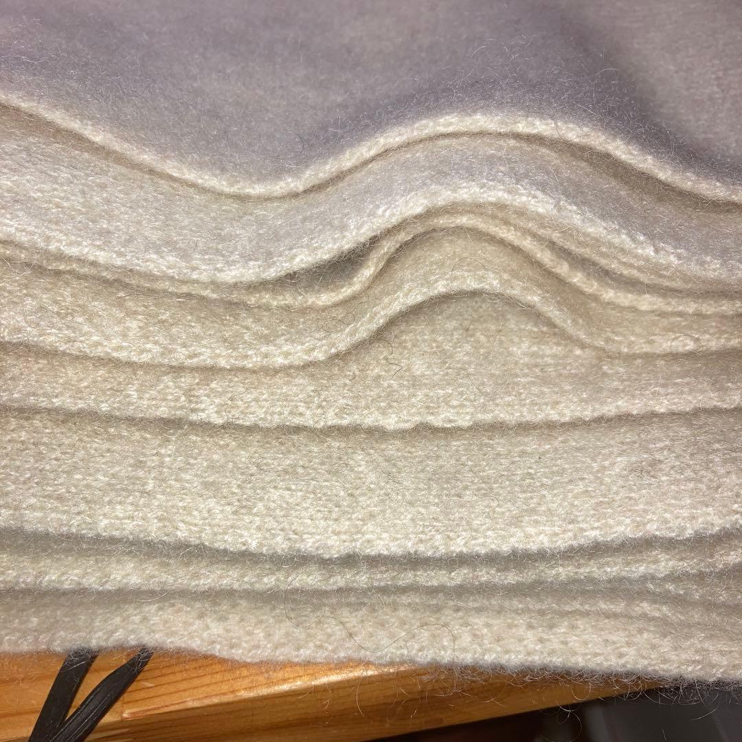 [未使用］デュアルビュー ブランケット ベージュ 毛100