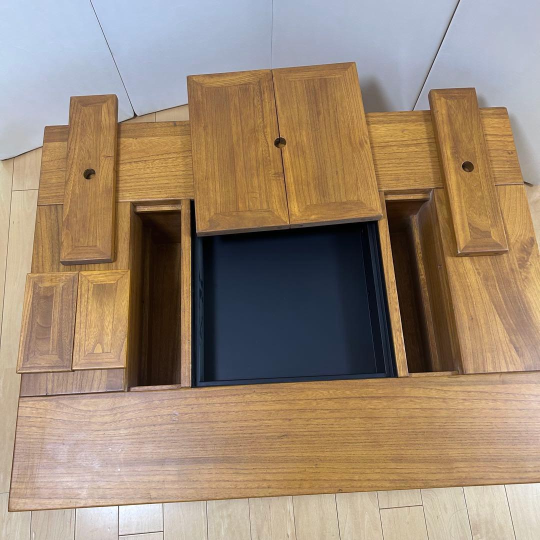 囲炉裏テーブル　座卓　ガスコンロ　電気コンロ　無垢材センターテーブルローテーブル