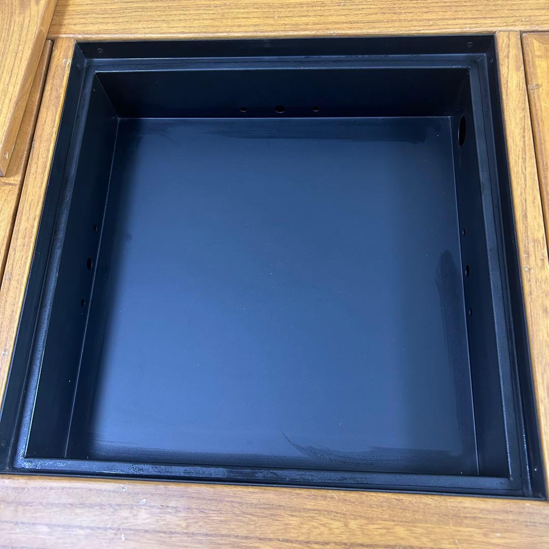 囲炉裏テーブル　座卓　ガスコンロ　電気コンロ　無垢材センターテーブルローテーブル