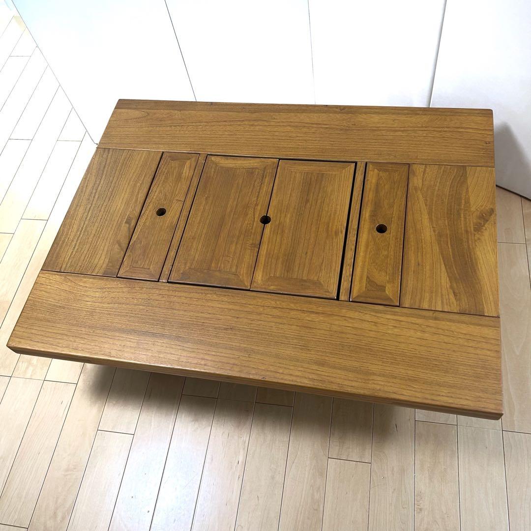 囲炉裏テーブル　座卓　ガスコンロ　電気コンロ　無垢材センターテーブルローテーブル