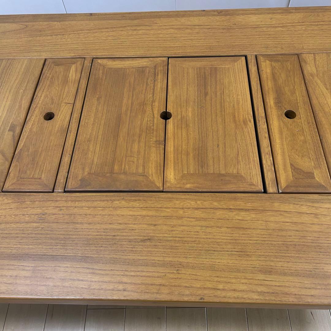 囲炉裏テーブル　座卓　ガスコンロ　電気コンロ　無垢材センターテーブルローテーブル