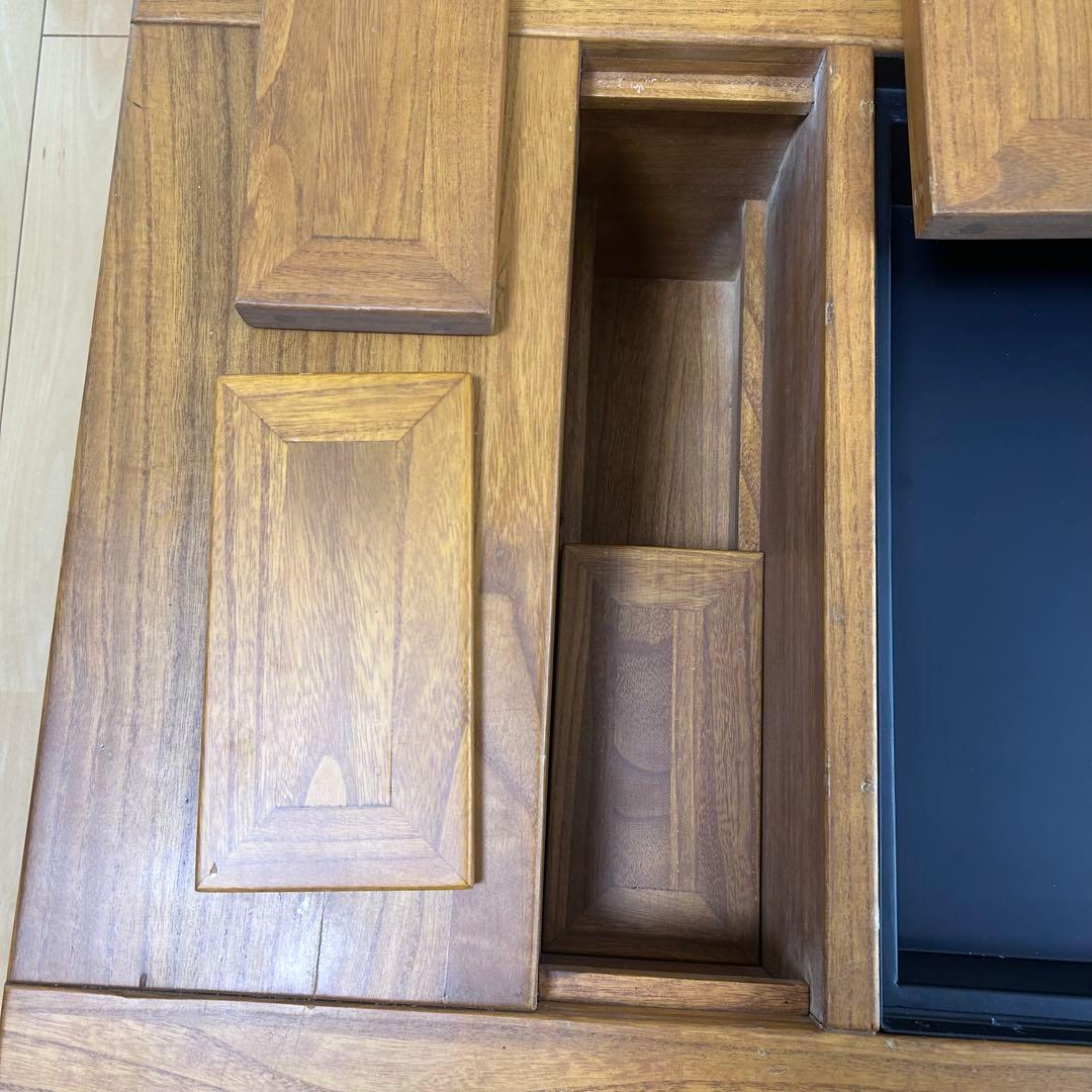 囲炉裏テーブル　座卓　ガスコンロ　電気コンロ　無垢材センターテーブルローテーブル