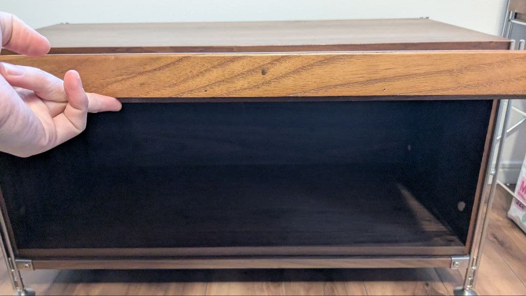 無印良品 ユニットシェルフ フラップ扉ボックス 廃盤品