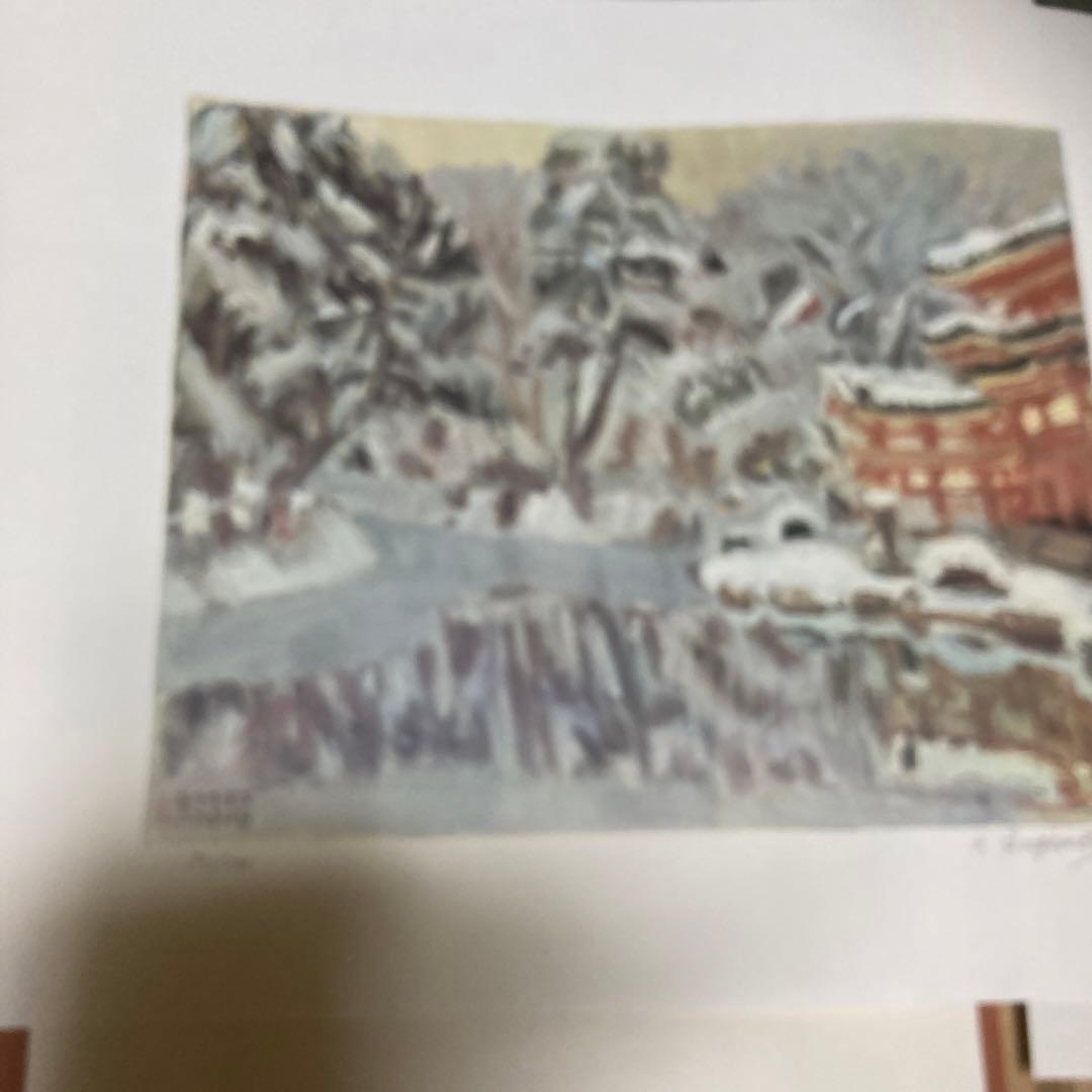 定価15万円　杉本健吉 近作オリジナル・直筆サイン入り 72/150額装1枚