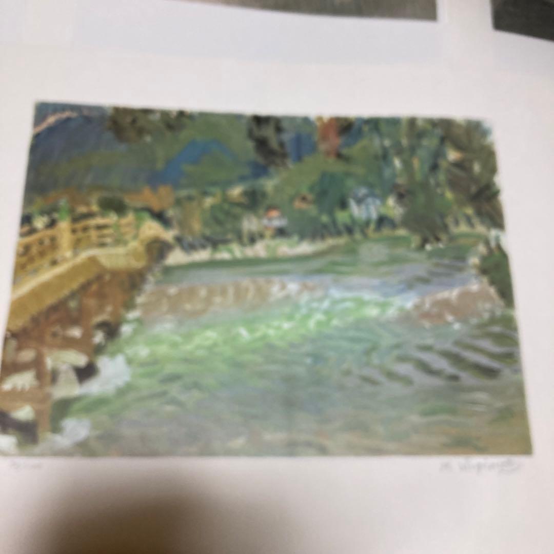 定価15万円　杉本健吉 近作オリジナル・直筆サイン入り 72/150額装1枚