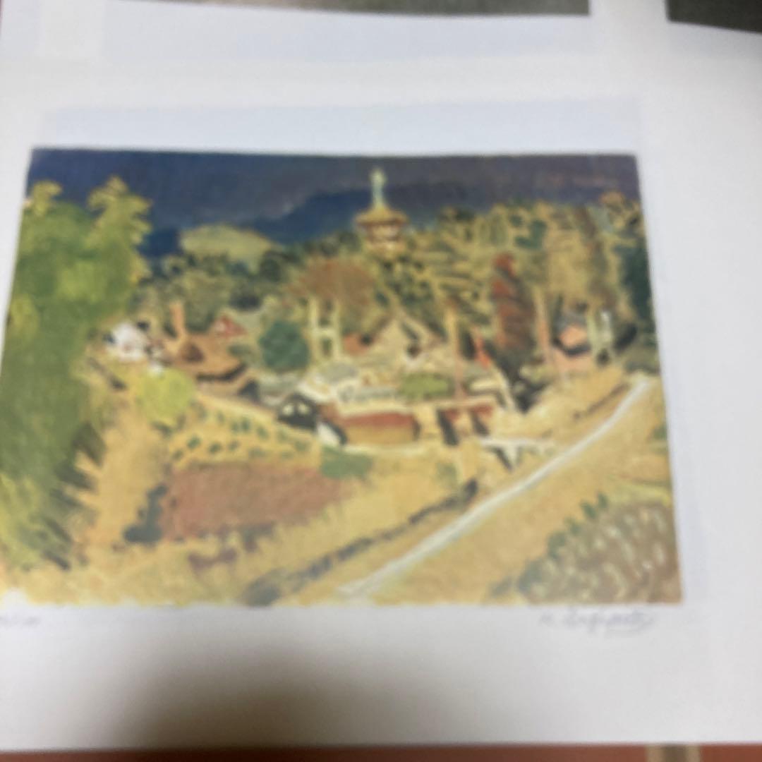 定価15万円　杉本健吉 近作オリジナル・直筆サイン入り 72/150額装1枚