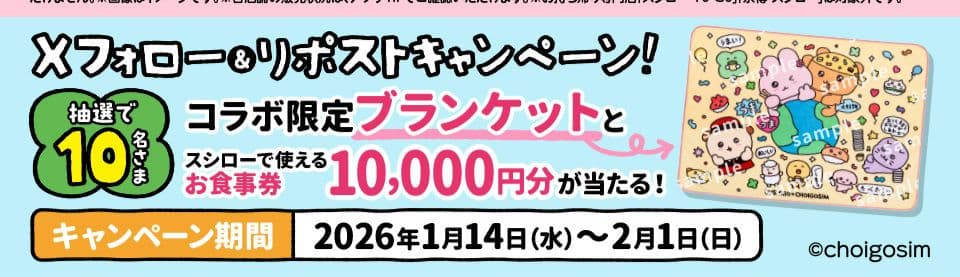 スシロー チェゴシム 限定ブランケット
