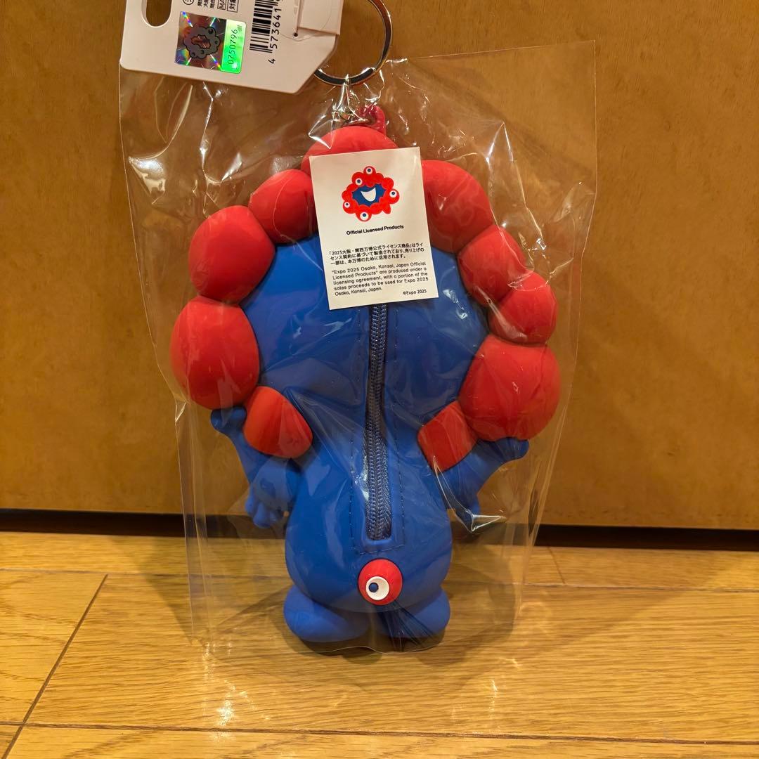 新品！関西万博ミャクミャク シリコン ポーチ キーホルダー付
