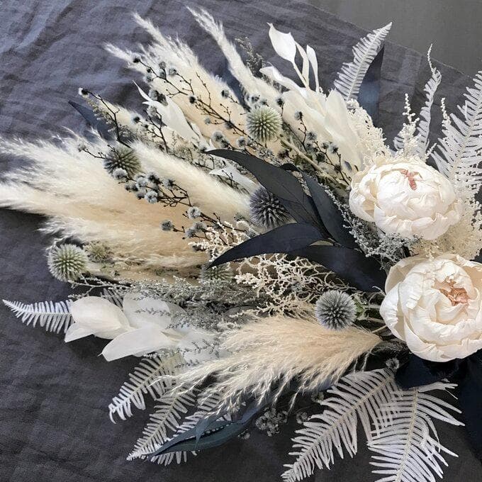 【約60cm大きなブルースワッグ】「夜明けのブルー」LLふっくらタイプ