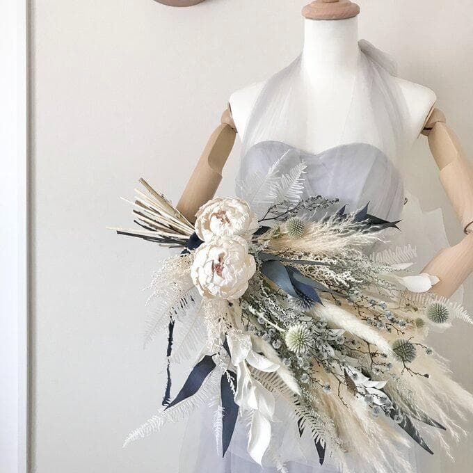 【約60cm大きなブルースワッグ】「夜明けのブルー」LLふっくらタイプ