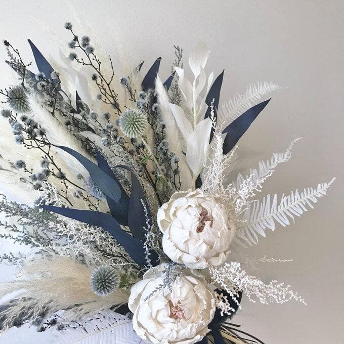 【約60cm大きなブルースワッグ】「夜明けのブルー」LLふっくらタイプ