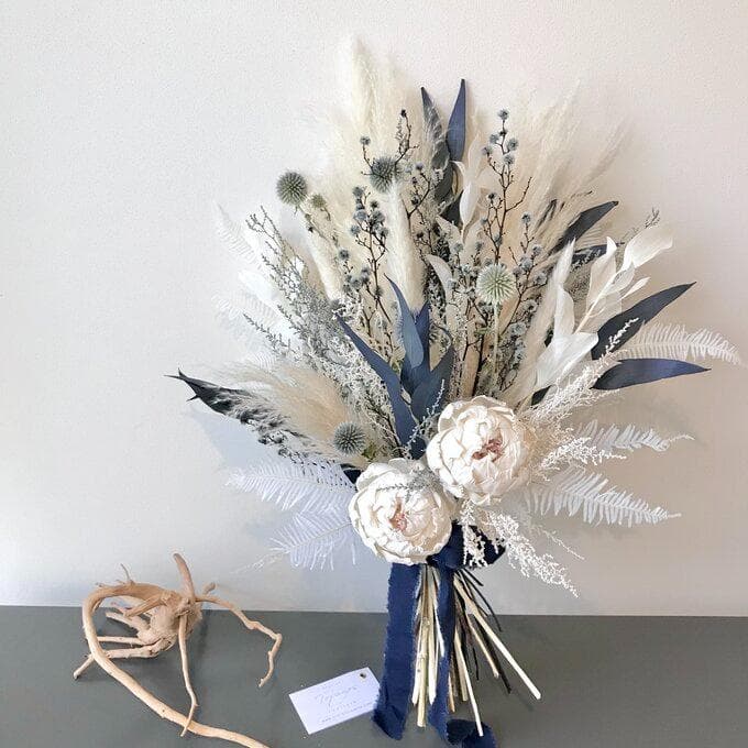 【約60cm大きなブルースワッグ】「夜明けのブルー」LLふっくらタイプ