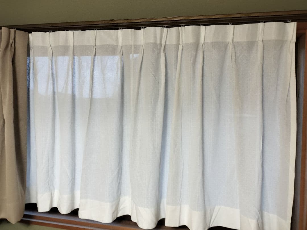 ㊱幅約240㌢×丈約102㌢　片開き　スミノエ　ドレープレースセット