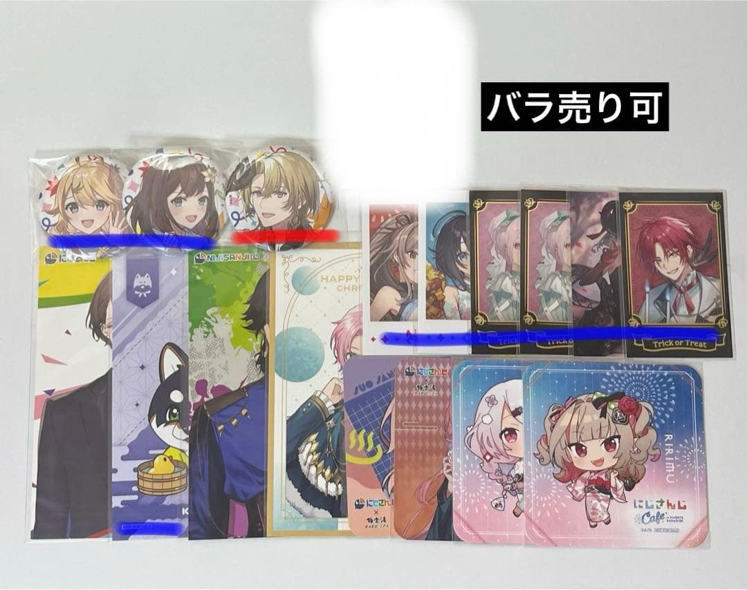 にじさんじ 缶バッジ チェキ風カード ポストカード コースター