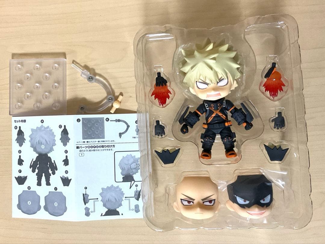 ねんどろいど　僕のヒーローアカデミア　緑谷 爆豪 轟 ステルススーツVer.