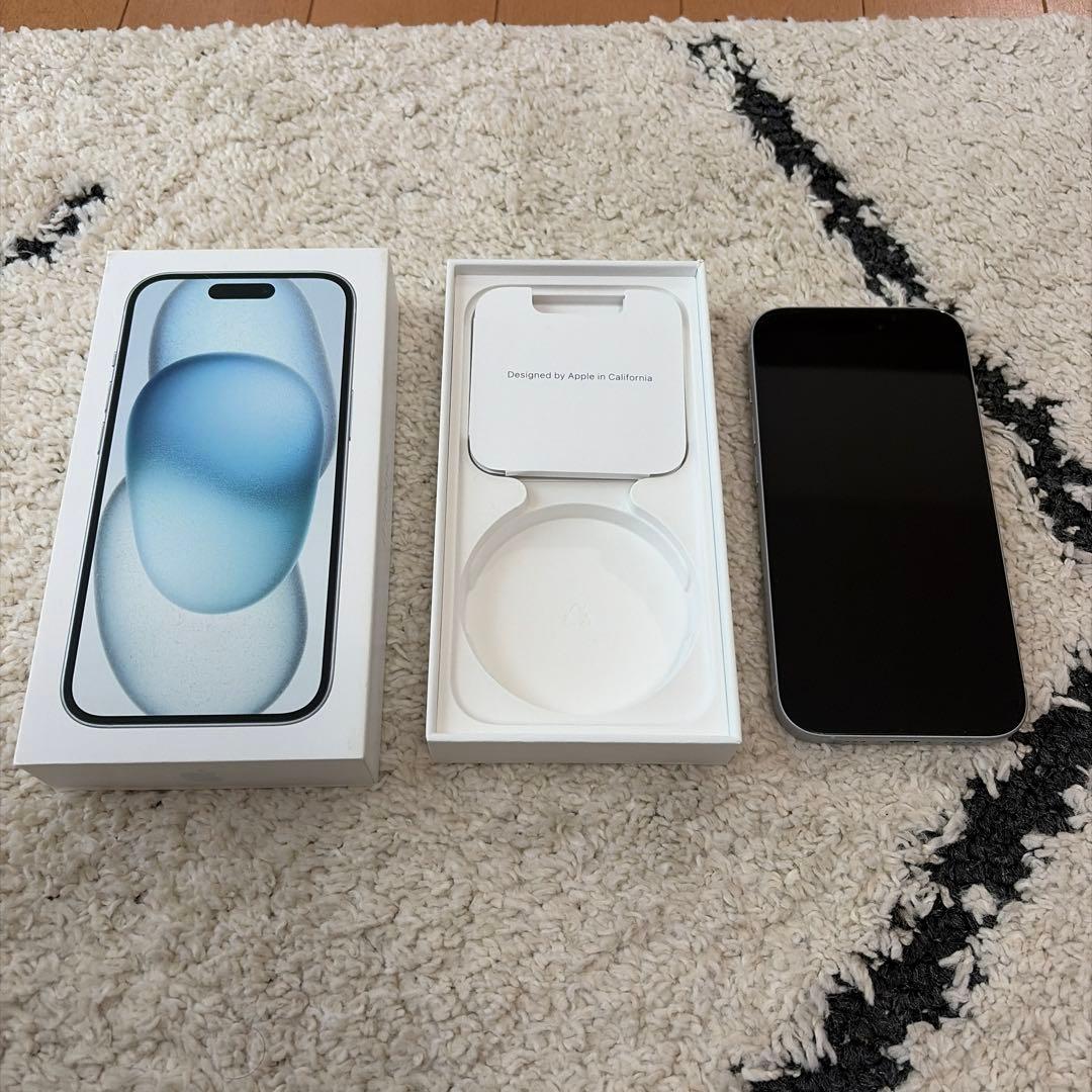 iPhone15 256GB SIMフリー ブルー 正規店バッテリー交換済 美品