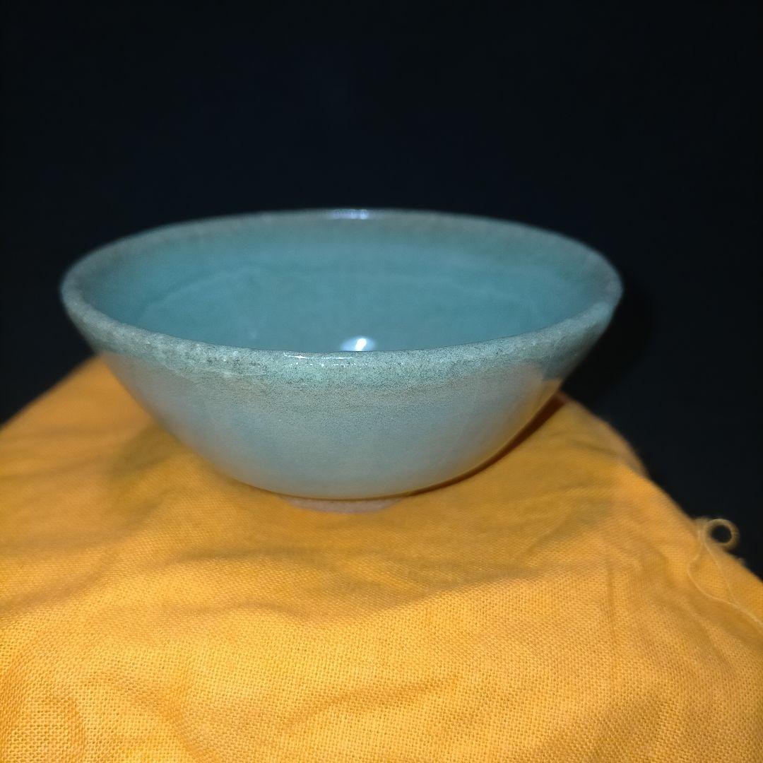 宮下善爾 淡青瓷 ぐい呑 盃 京都 1981年 木箱 作家物 ぐい呑み 概歴