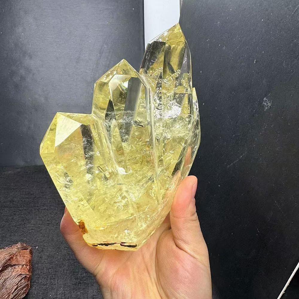 AAAAA級金運UP天然シトリン六角柱B0105/YS/1030133/699A