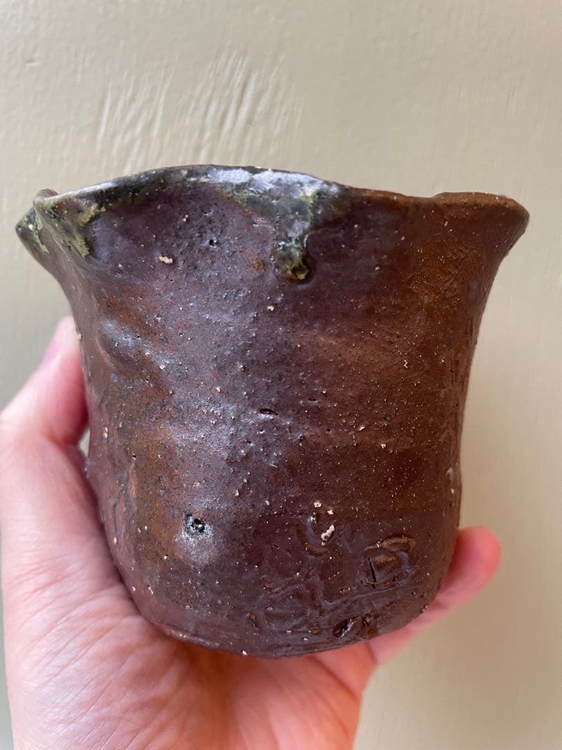 國吉清尚 作　焼締　輪花向付　A