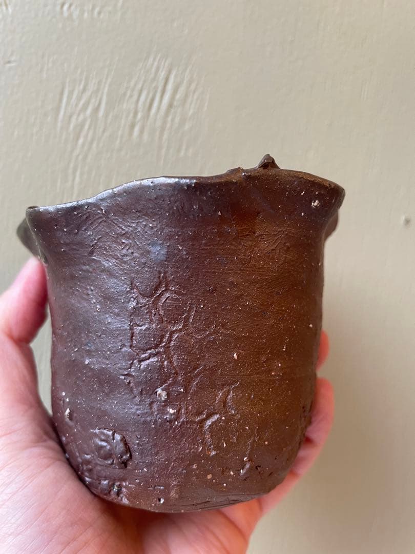 國吉清尚 作　焼締　輪花向付　A