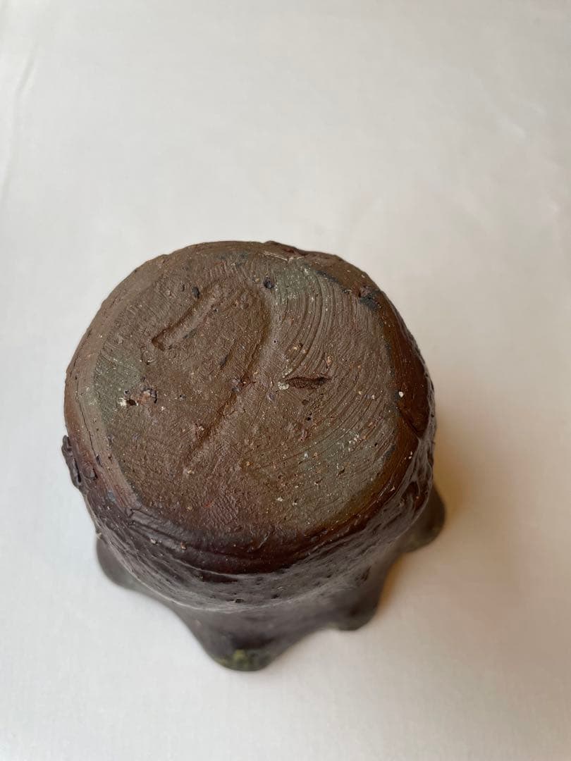 國吉清尚 作　焼締　輪花向付　A