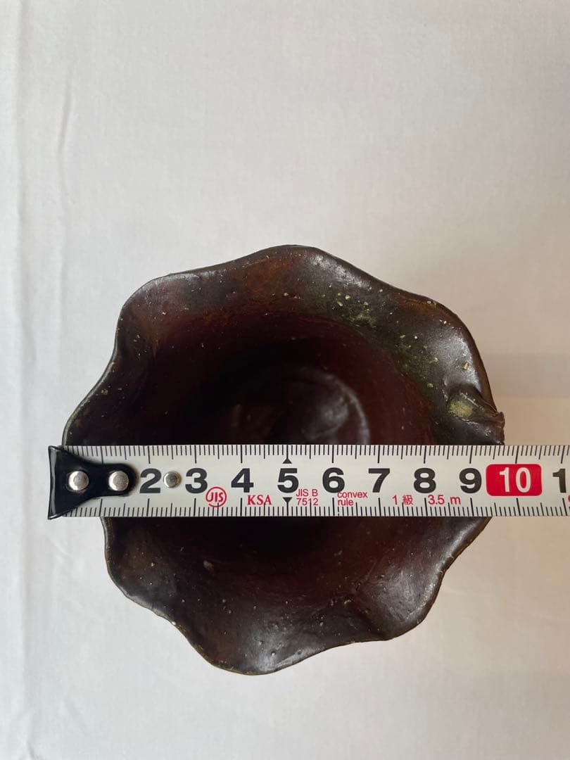 國吉清尚 作　焼締　輪花向付　A