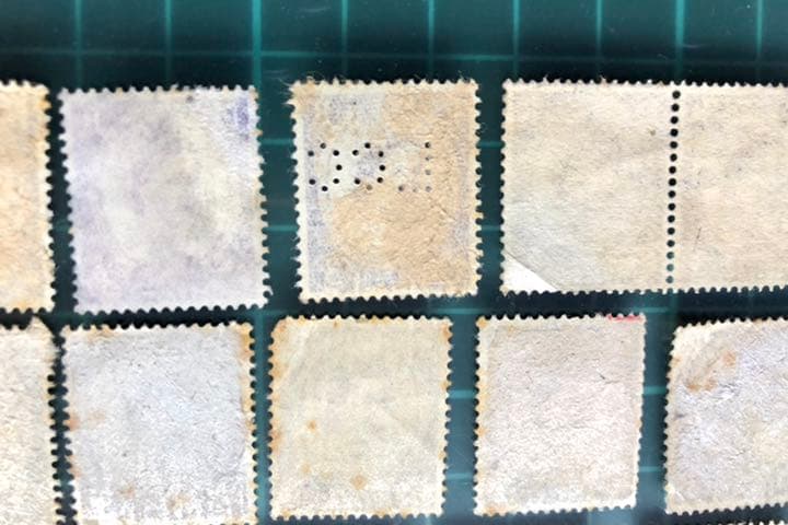 エリザベス女王切手 ブルー系 43枚