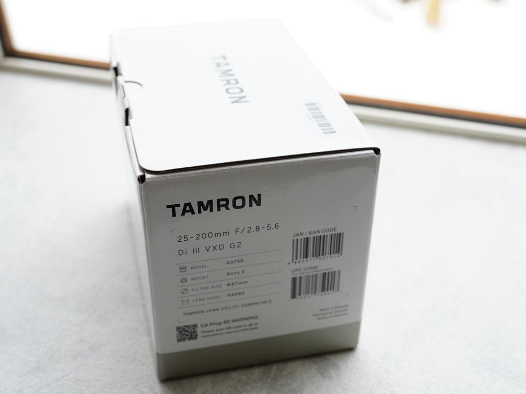 【新品】タムロン25-200mm F/2.8-5.6 Di III VXD G2