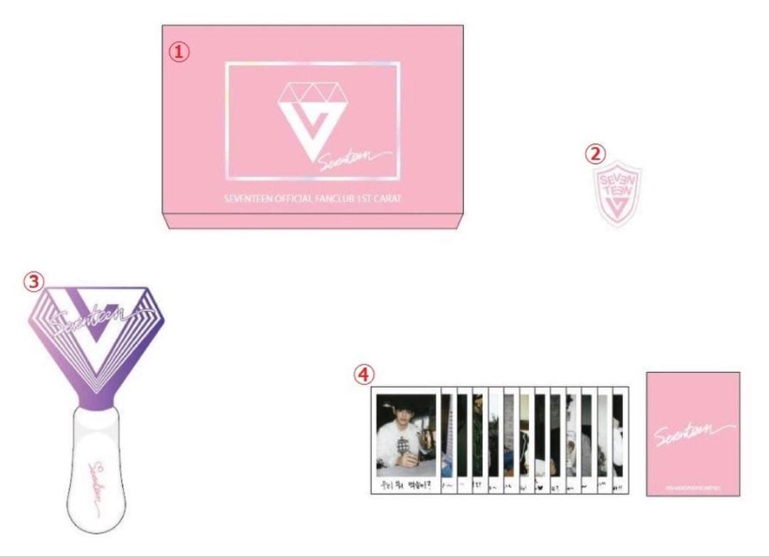 【新品】SEVENTEEN CARAT1期 韓国公式ファンクラブ 入会特典グッズ