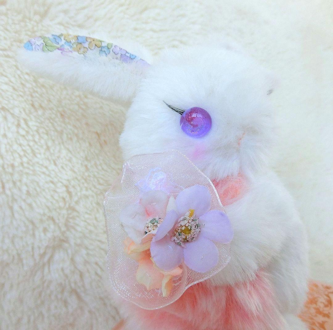 【受注制作/オーダー】うさぎのぬいぐるみ　シュクレ ドゥ ラパン　ハンドメイド