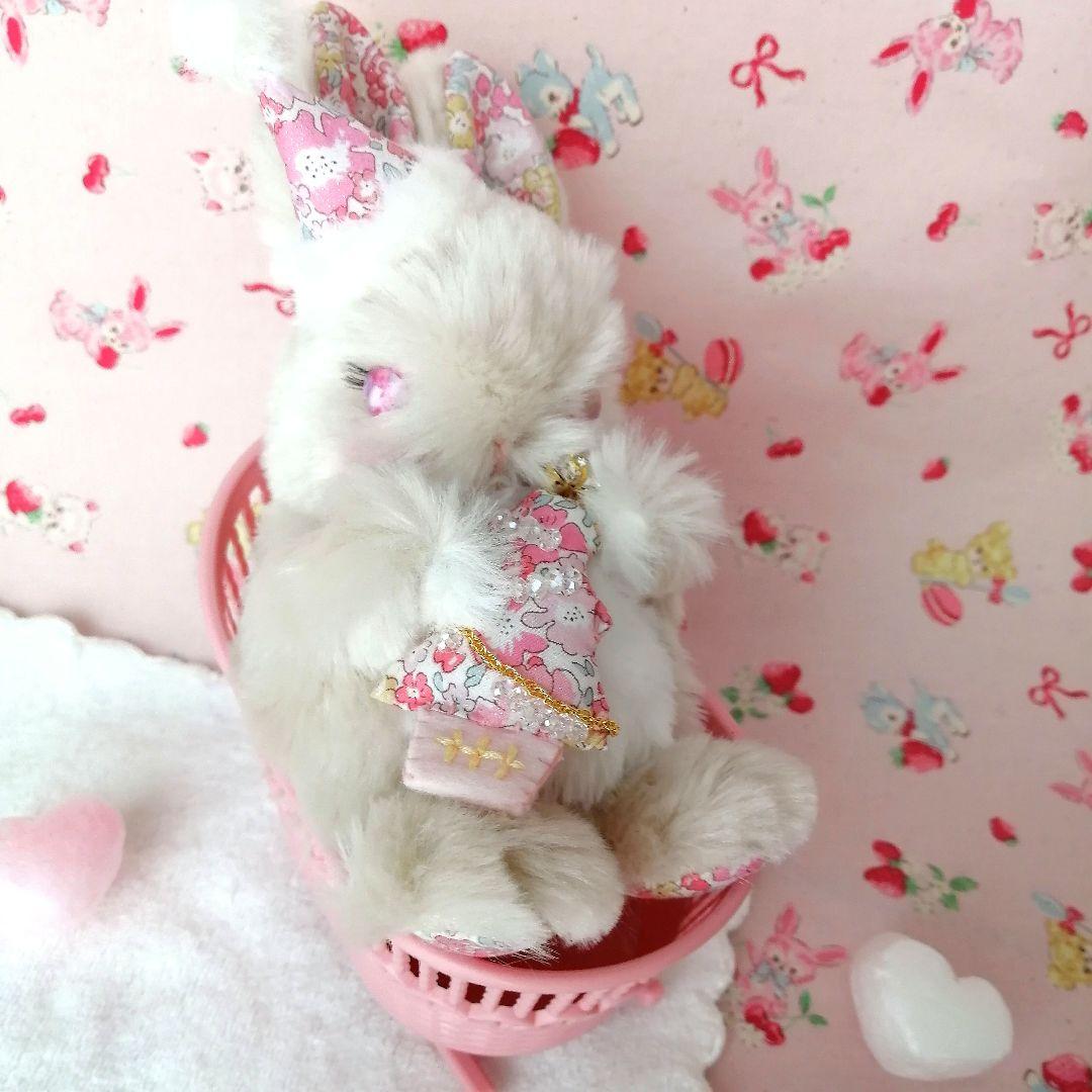 【受注制作/オーダー】うさぎのぬいぐるみ　シュクレ ドゥ ラパン　ハンドメイド