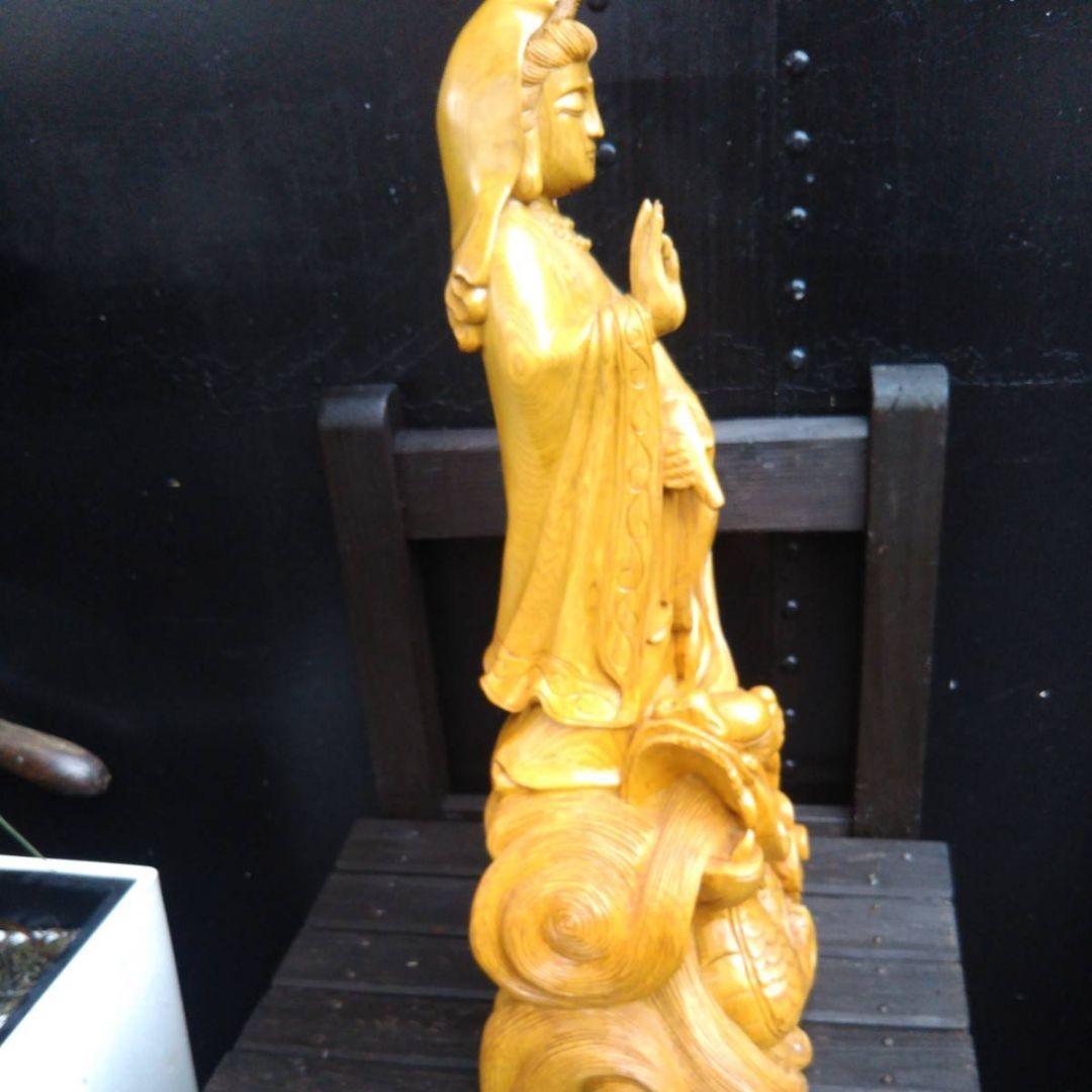 古美術品　木彫り仏昇り龍　縁起物　辰年　開運　置物オブジェ