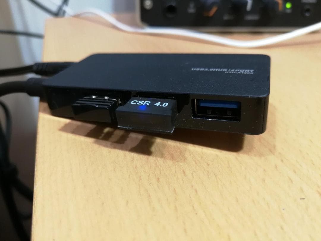 エレコム USB3.0 ハブ 4ポート 1ｍ ACアダプタ付 セルフ/バス両対*