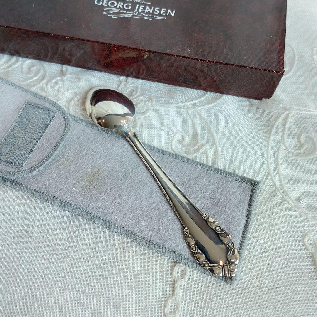   純銀製　スプーン ケース　保存袋付　リリーオブザバレー