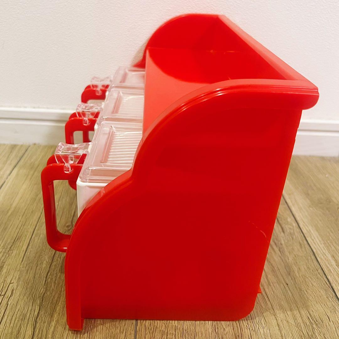 昭和レトロポップ　調味料入れ　ケース　Cooking ElI 3型　容器収納