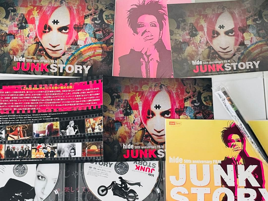 hide JUNK STORY パンフ、DVD 初回特典付