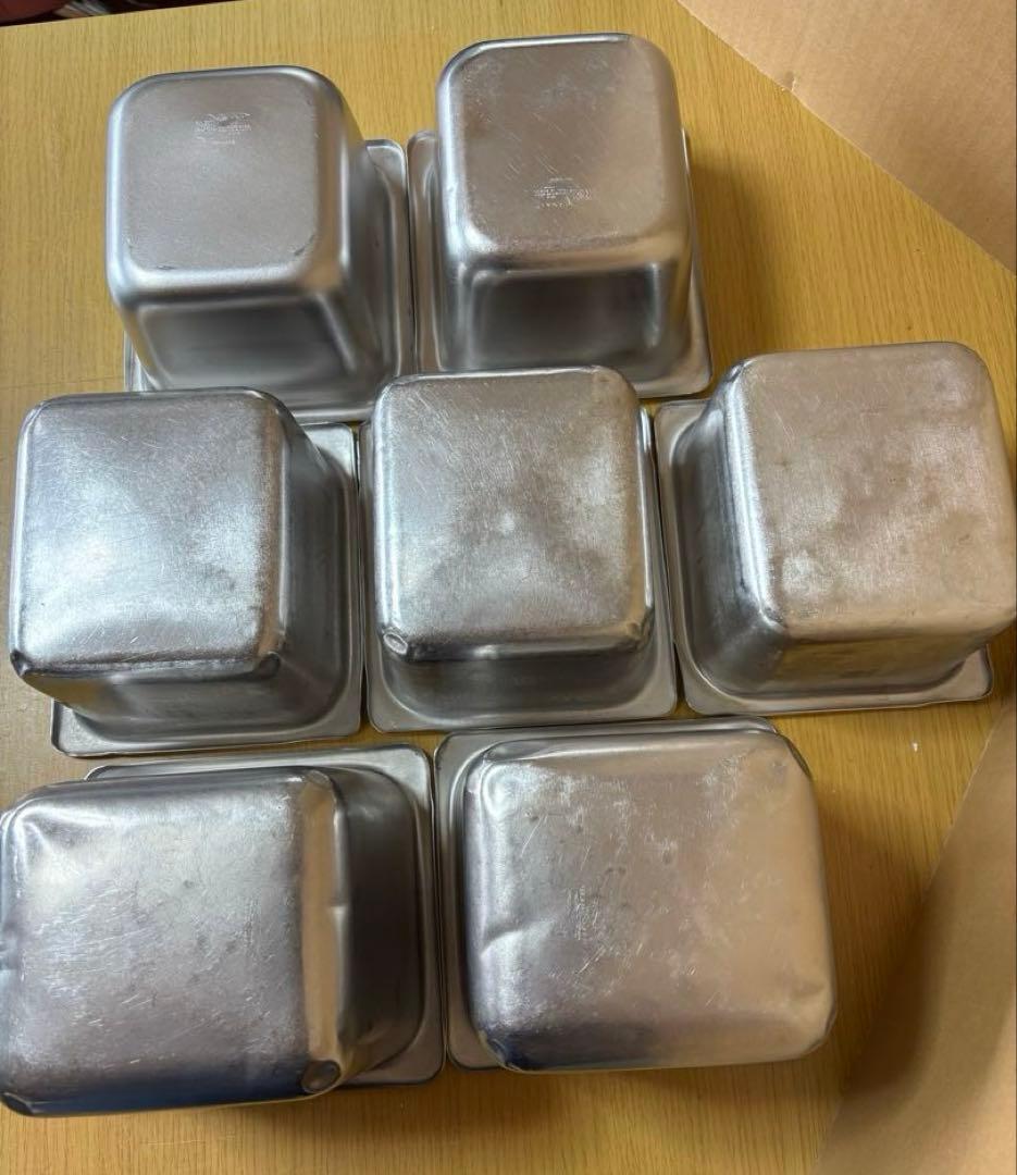 ステンレス製バット 7個セット