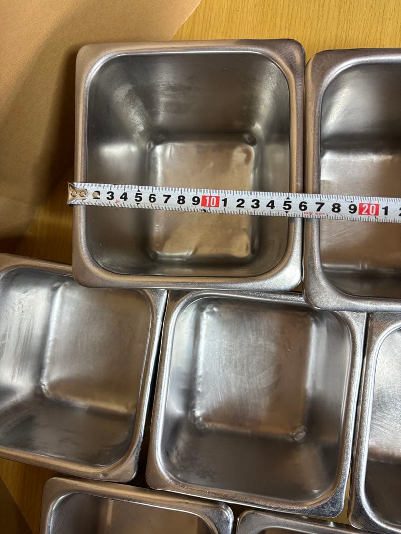 ステンレス製バット 7個セット