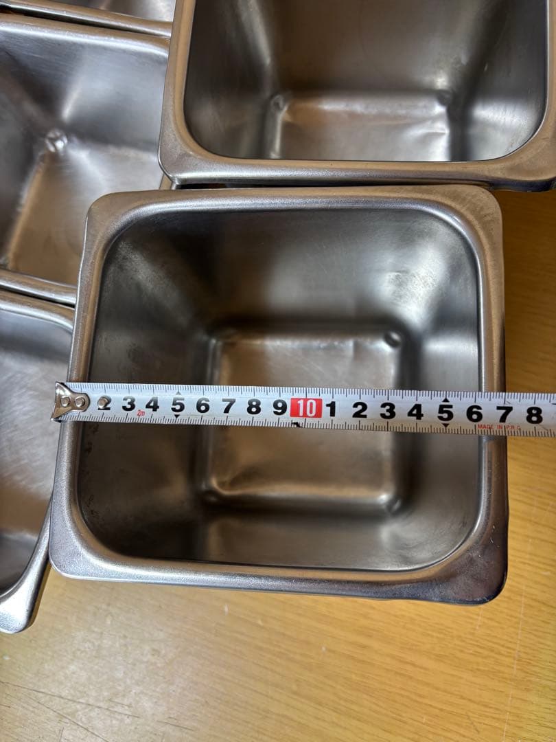 ステンレス製バット 7個セット