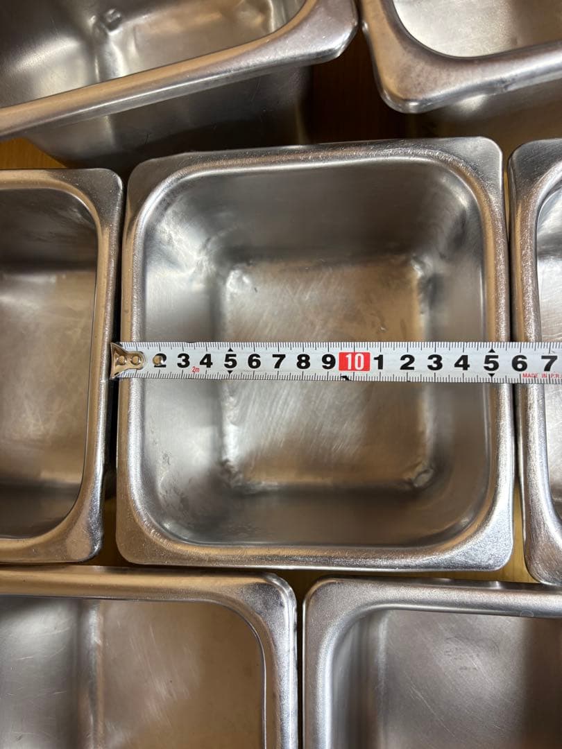 ステンレス製バット 7個セット