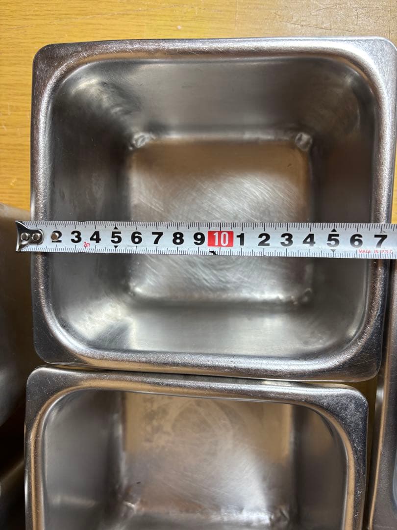 ステンレス製バット 7個セット