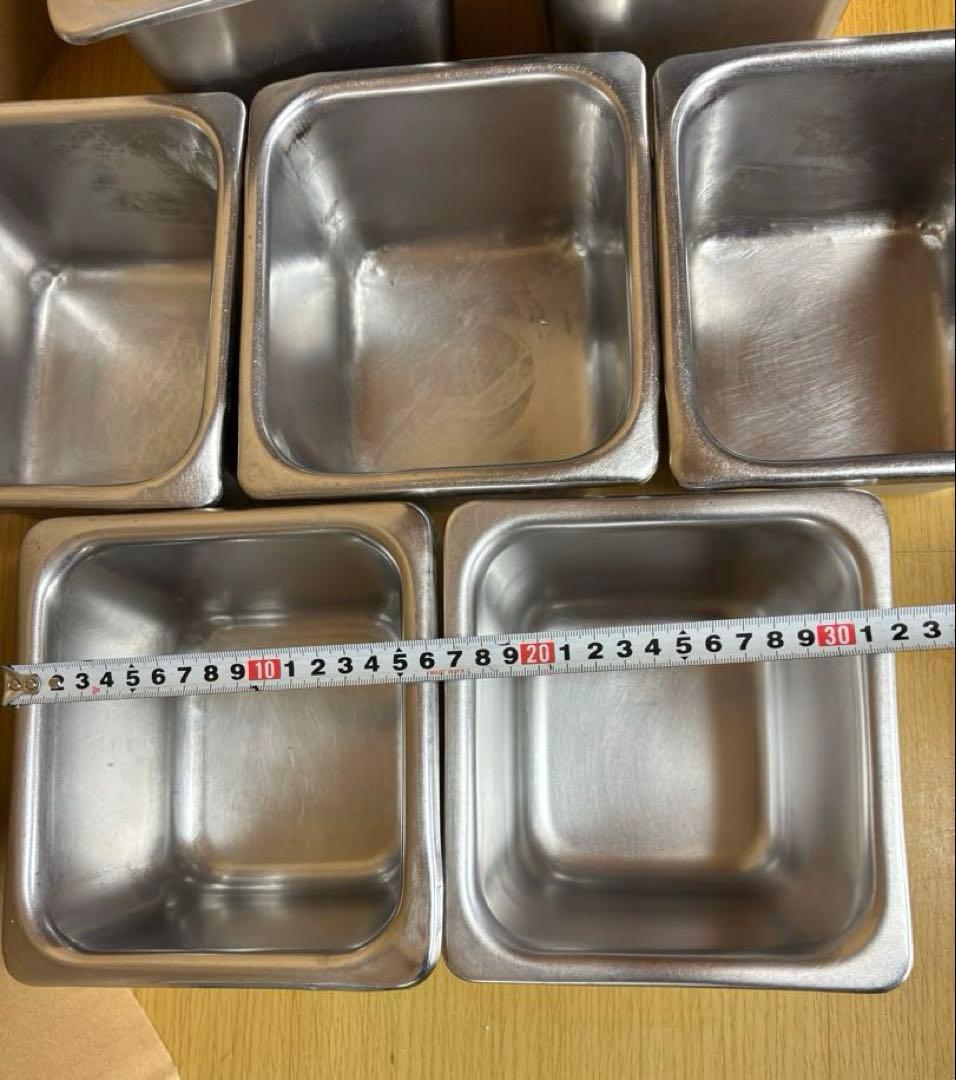 ステンレス製バット 7個セット