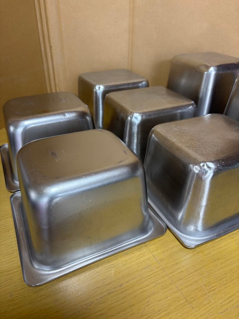 ステンレス製バット 7個セット