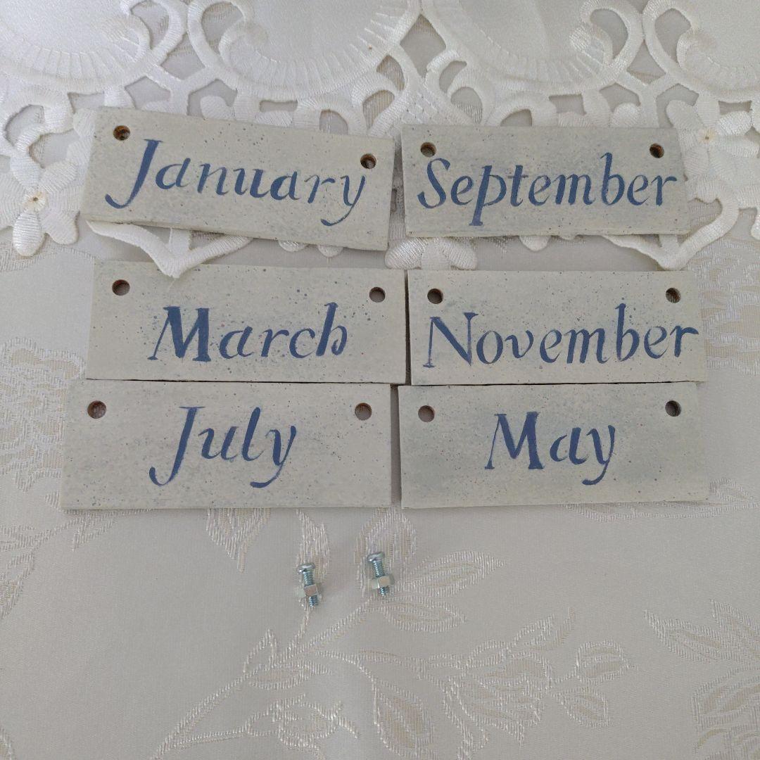 専用　２点おまとめ万年カレンダー ティンバック　トールペイント作品