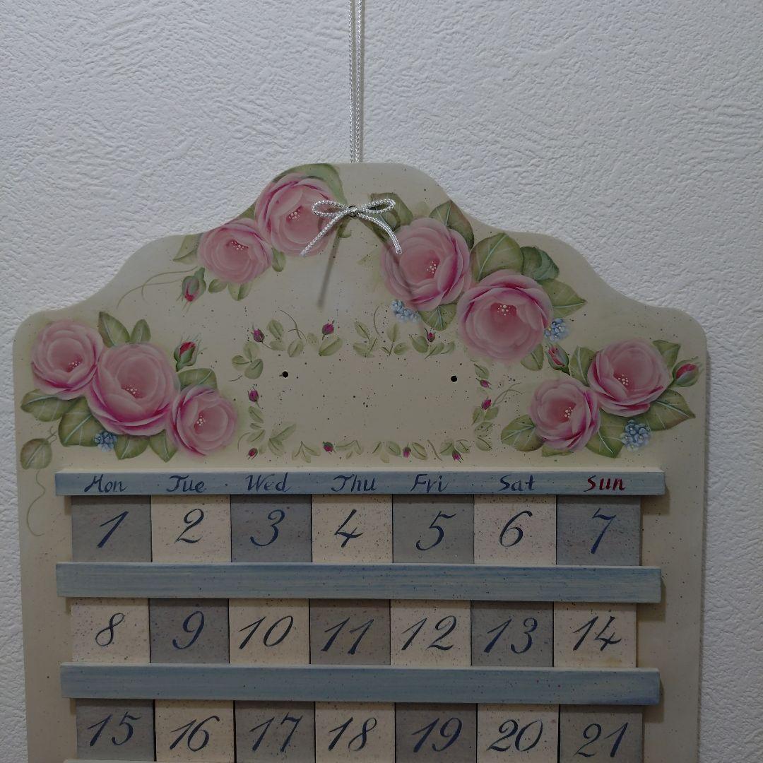 専用　２点おまとめ万年カレンダー ティンバック　トールペイント作品